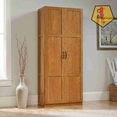 Red Barrel Studio Solid Wood Freestanding Bathroom Cabinet Wayfair